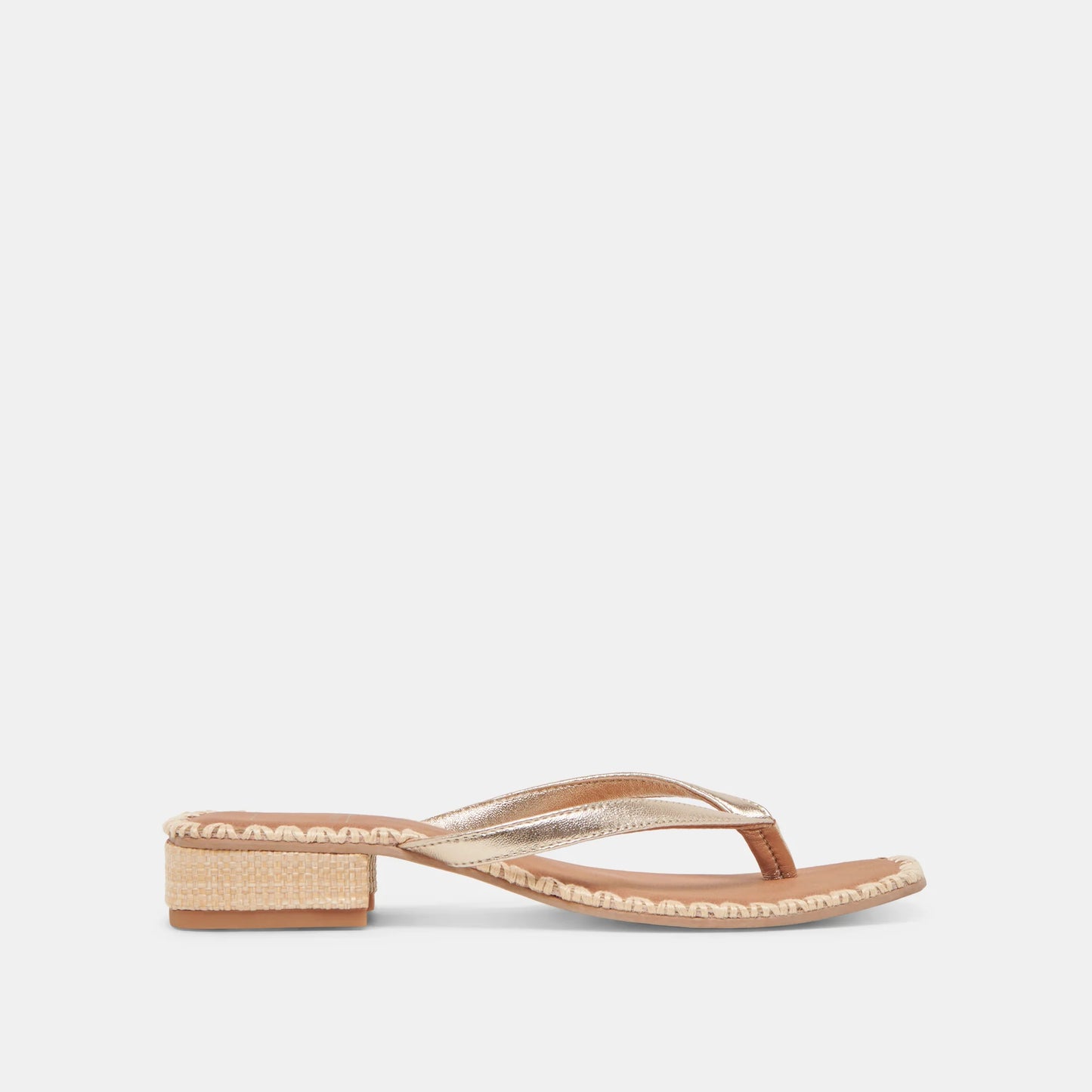 Barty Sandals Gold Metallic Leather Dolce Vita