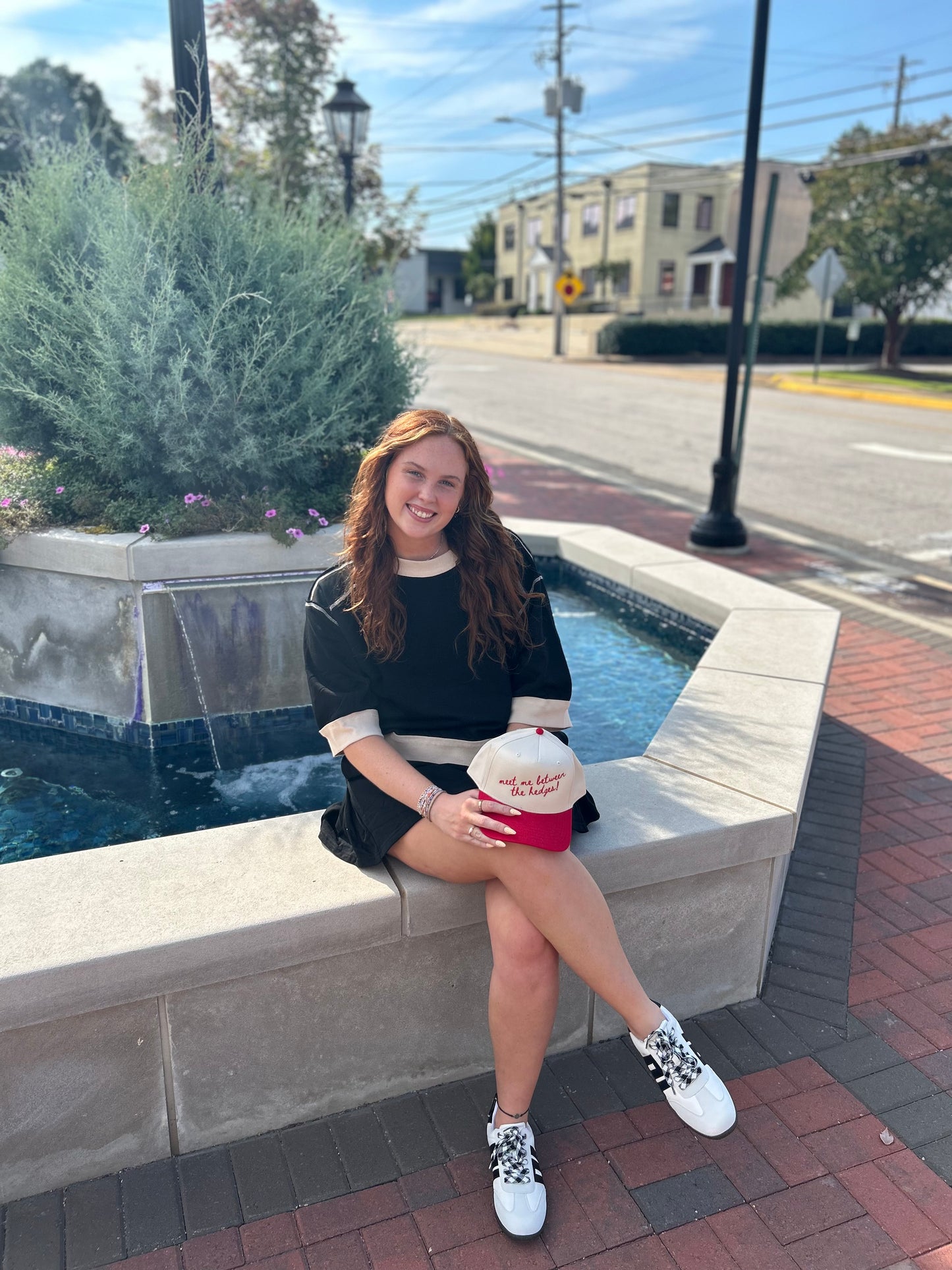Solid knit skort set