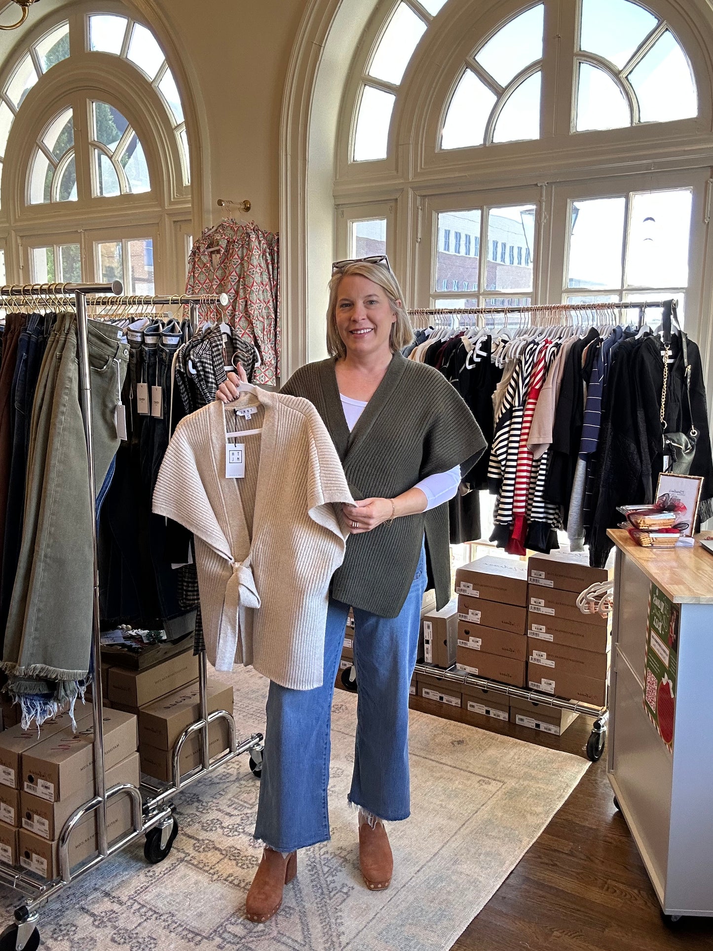 Side Tie Sweater (two colors!)