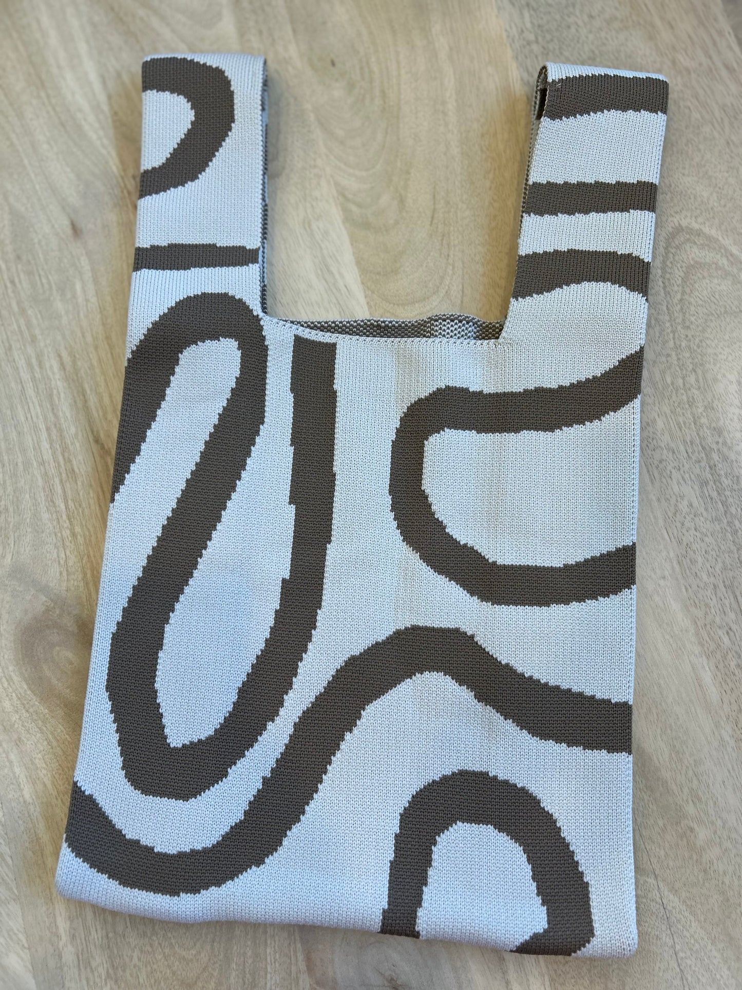 Meander Beige Handbag