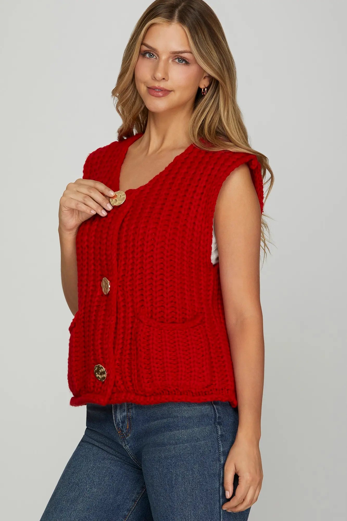 Chunky sweater vest