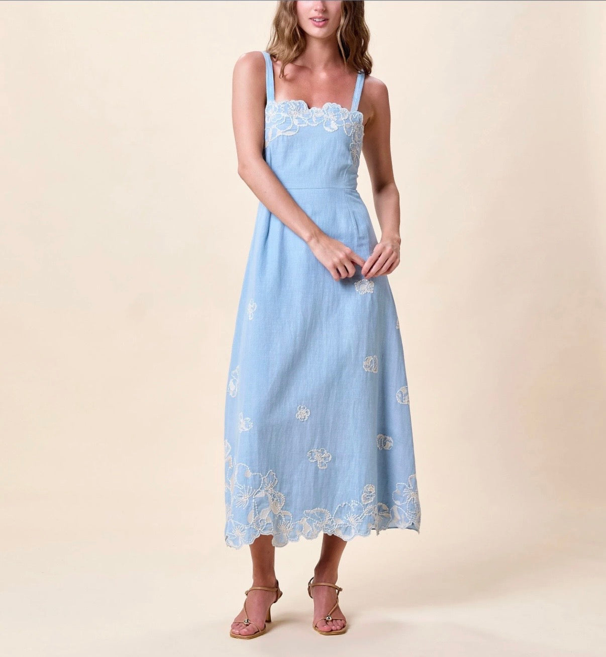 Cleobella Marceline Midi Dress | Glacier Lake by Cleobella