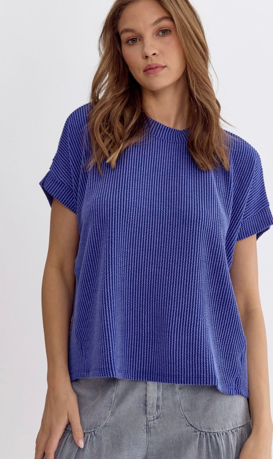 Textured ribbed top