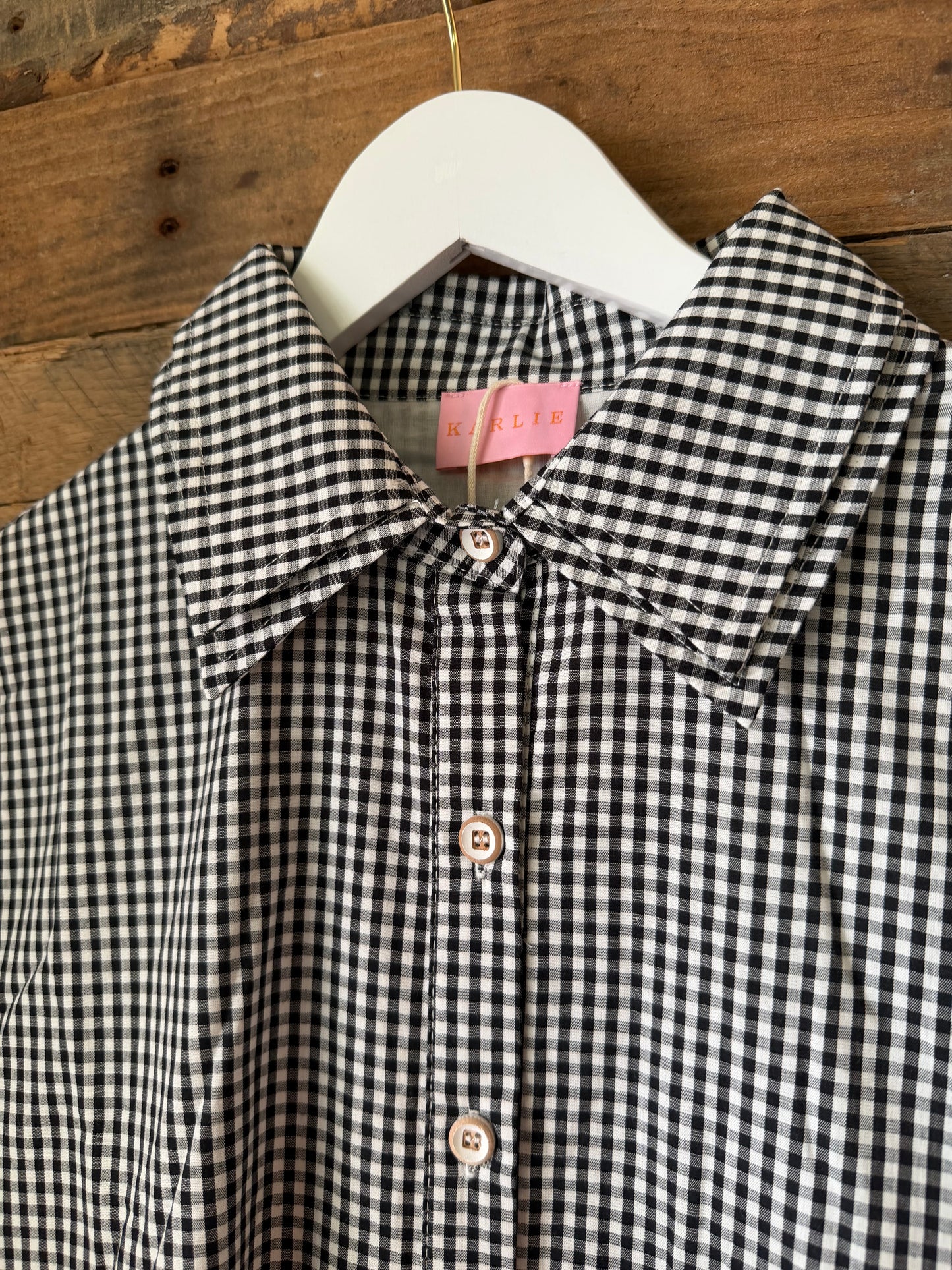 Check shirt dress