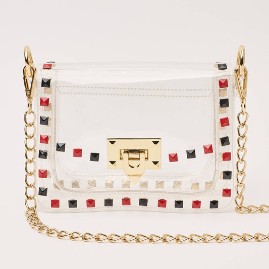 The Jackie Black & Red Stadium Bag