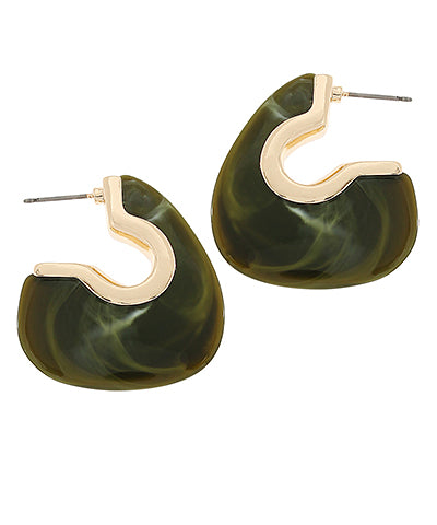 Geometric Triangle Earrings