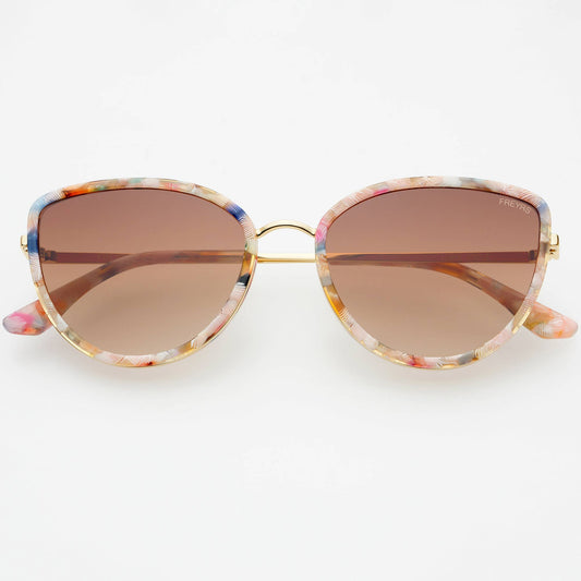 Luna Acetate Womens Cat Eye Sunglasses