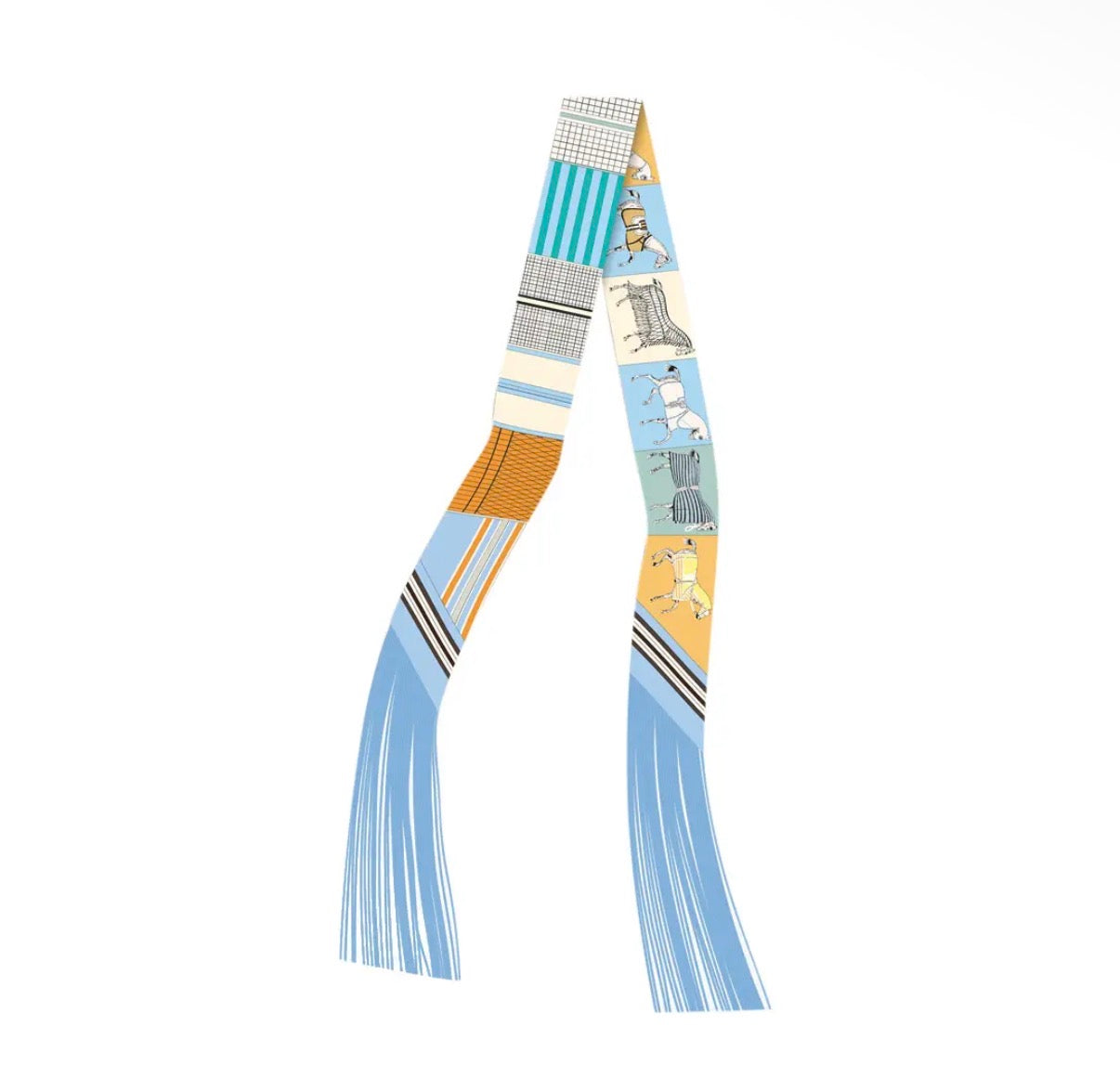 Frilly Satin Scarf