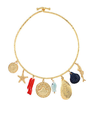 Sealife Multi Charm Choker