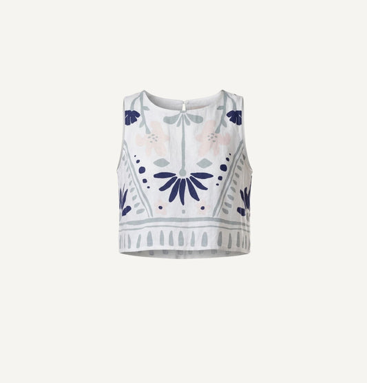 VENETIA TOP| LILIANA BLUE SURF