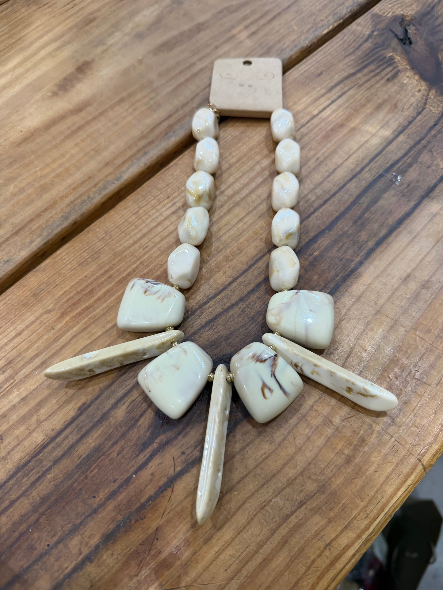Acrylic statement necklace