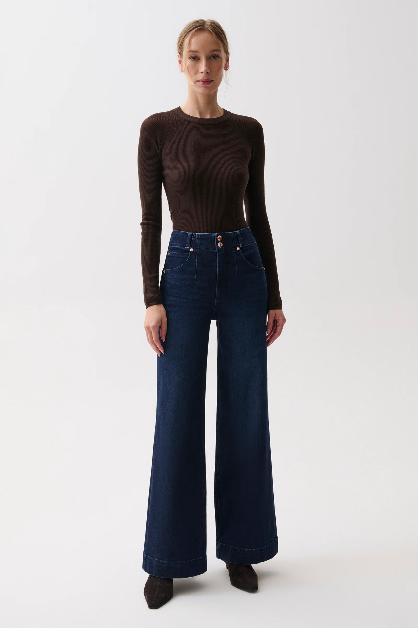 LANA HIGH RISE ULTRA WIDE LEG JEAN - STARSTRUCK