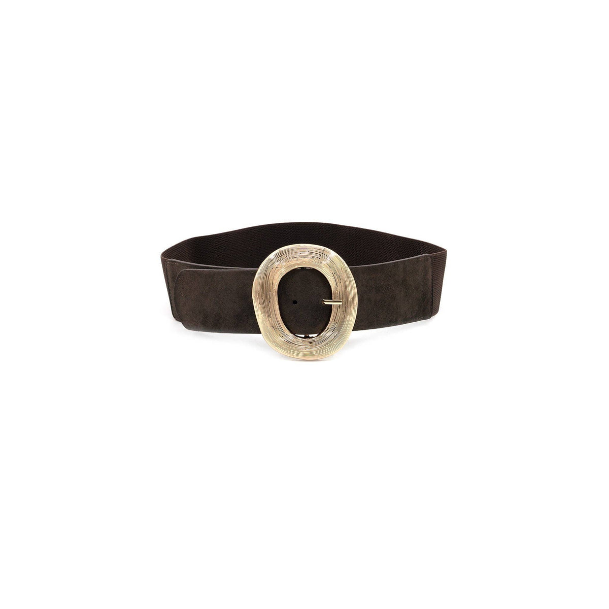 Faux suede belt