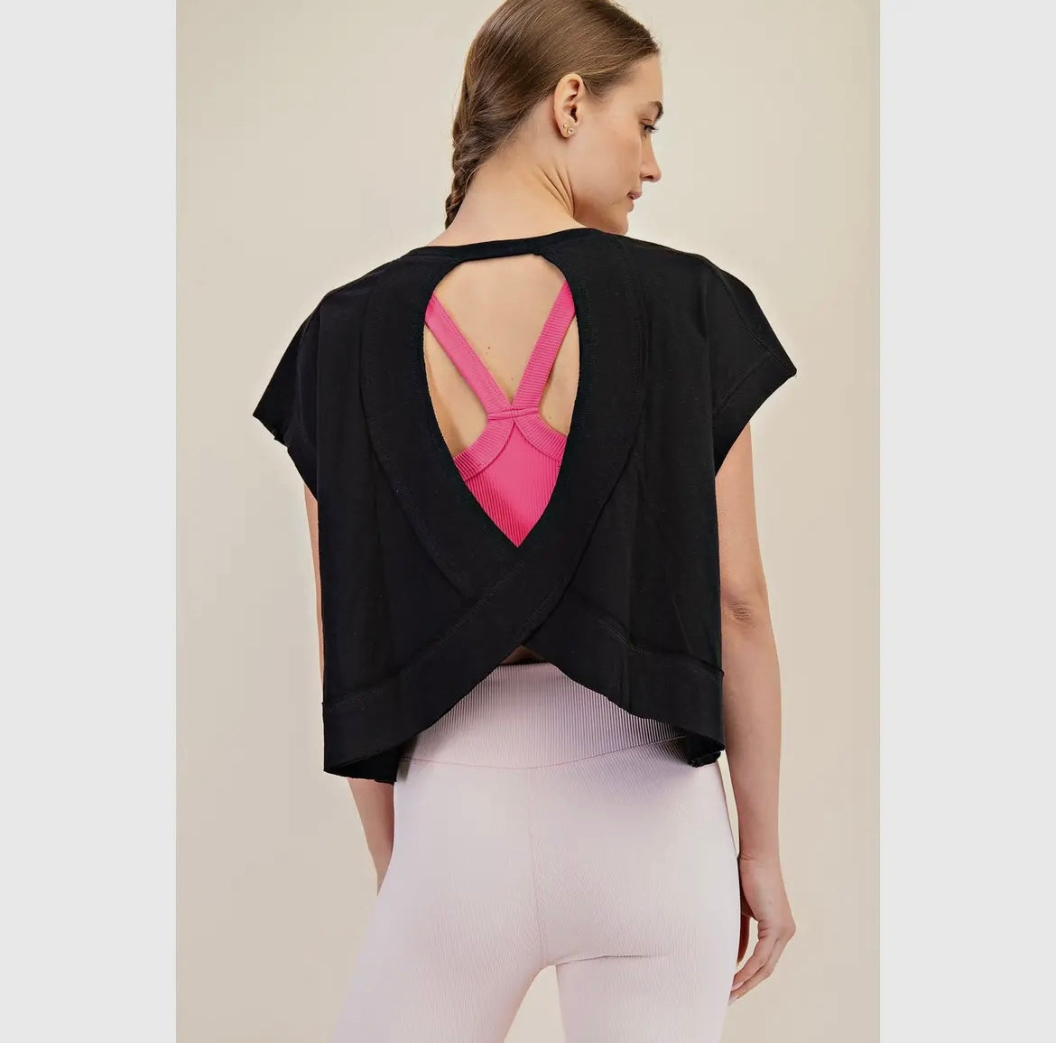Cotton Slub Open Back Top (Three Colors!)