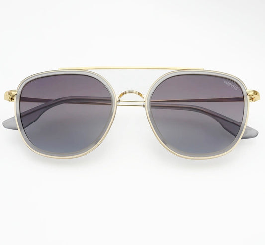 Weston Acetate Round Unisex Sunglasses ~ Grey