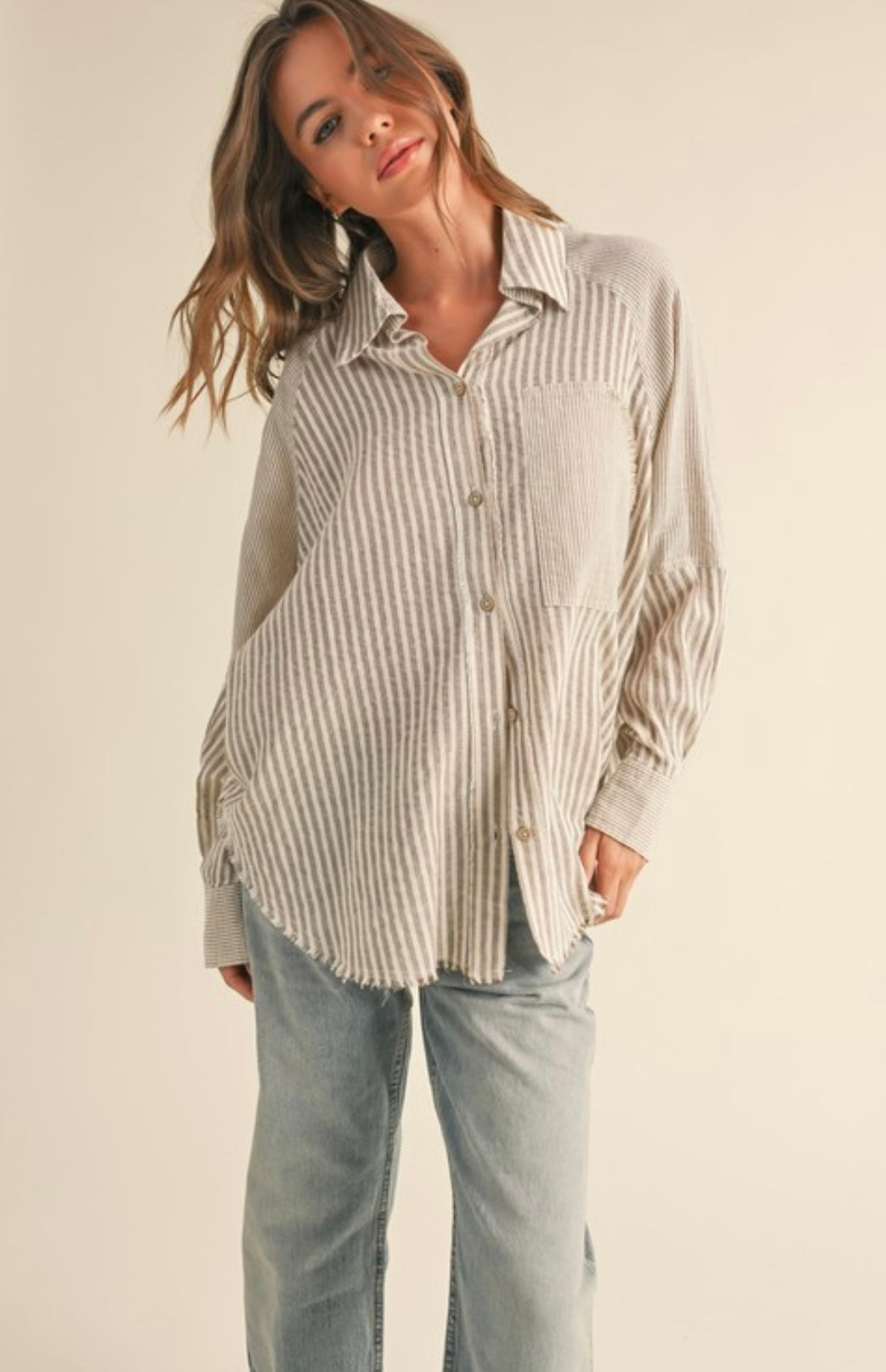 Multi Stripe Buttondown Shirt