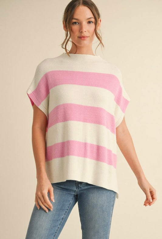 Striped knit top