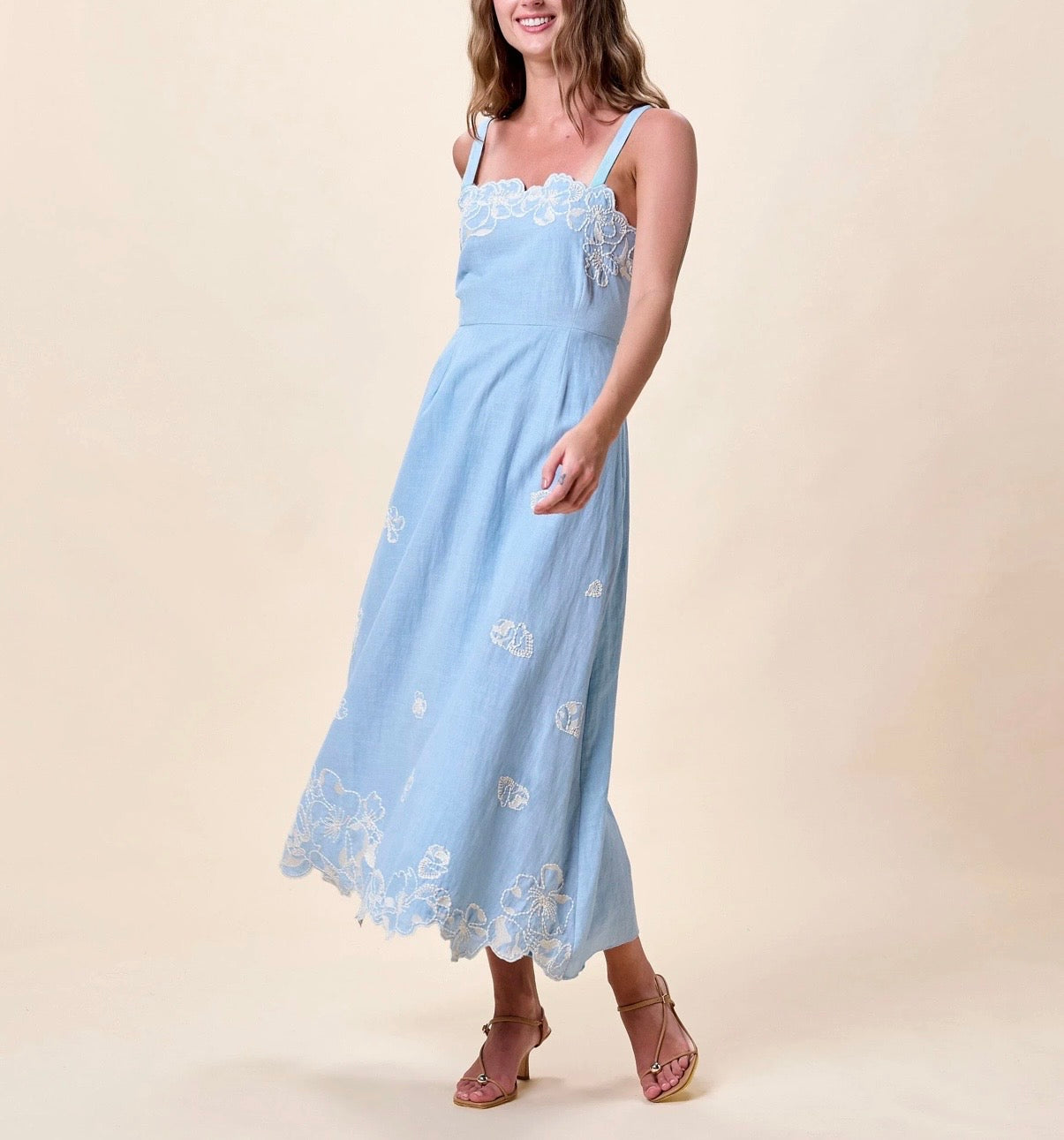 Cleobella Marceline Midi Dress | Glacier Lake by Cleobella