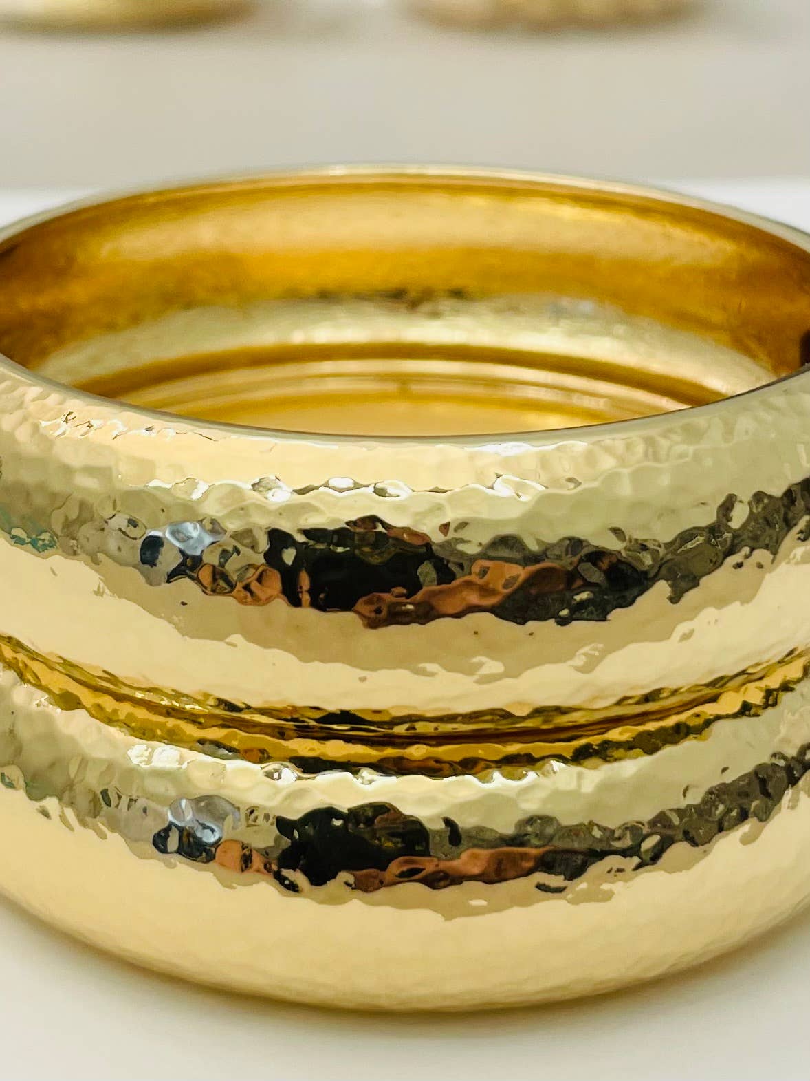 Hammered Hinge Bracelet (gold)