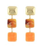 Linear Square Earrings