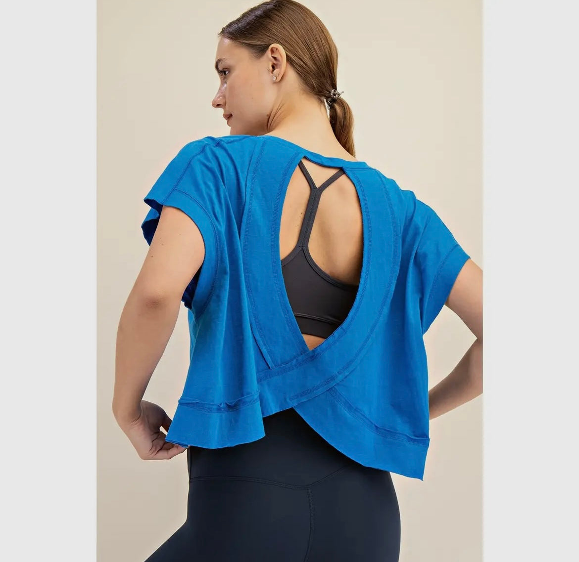 Cotton Slub Open Back Top (Three Colors!)