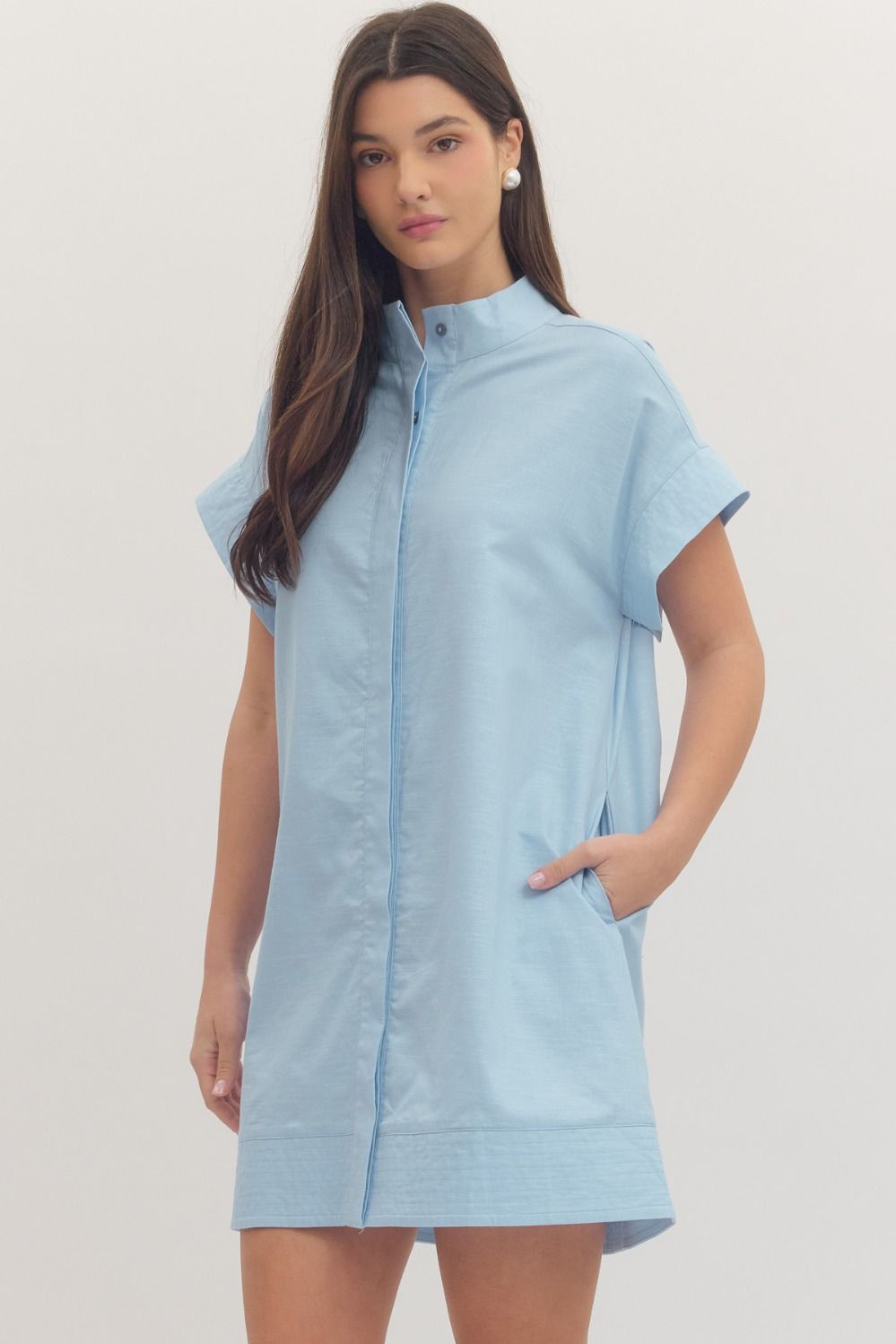 Short Sleeve placket dress