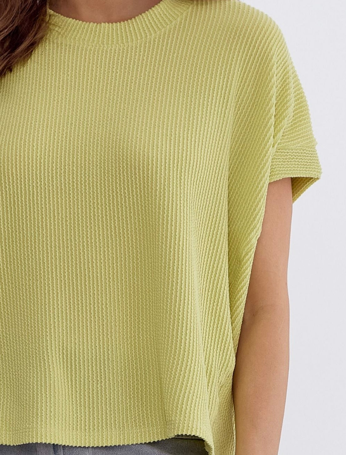 Textured ribbed top