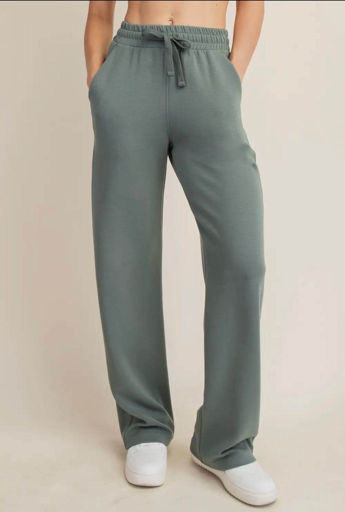 Modal Scuba Luxe Half Zip Jacket and Straight Pant Set