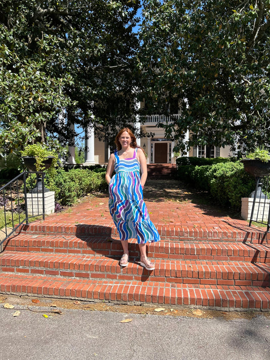 Zig Zag Midi Dress