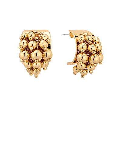 Metal Ball Cluster Open Hoops