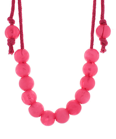 Ball on Cord Necklace