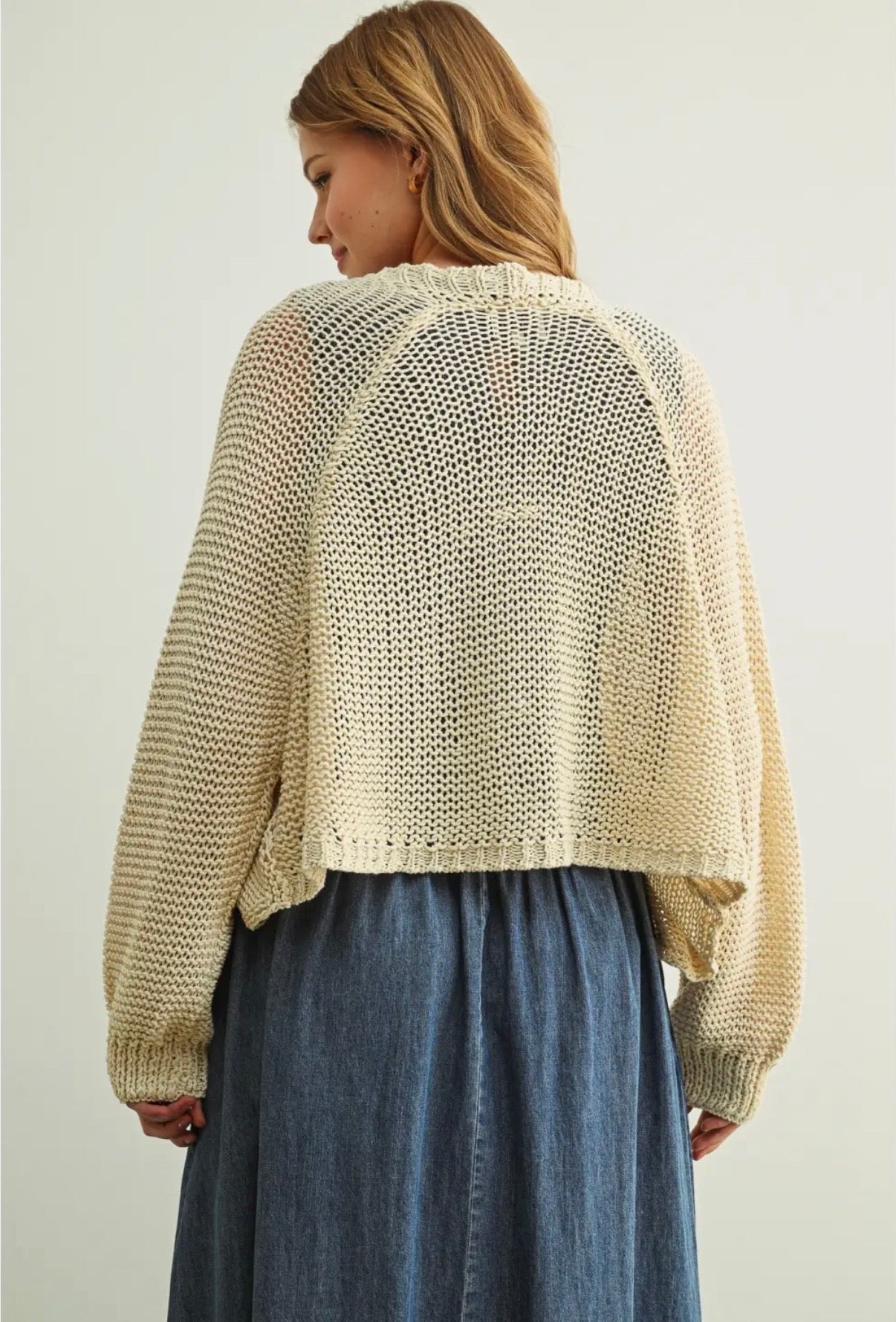 Long Sleeve Cropped Cardigan