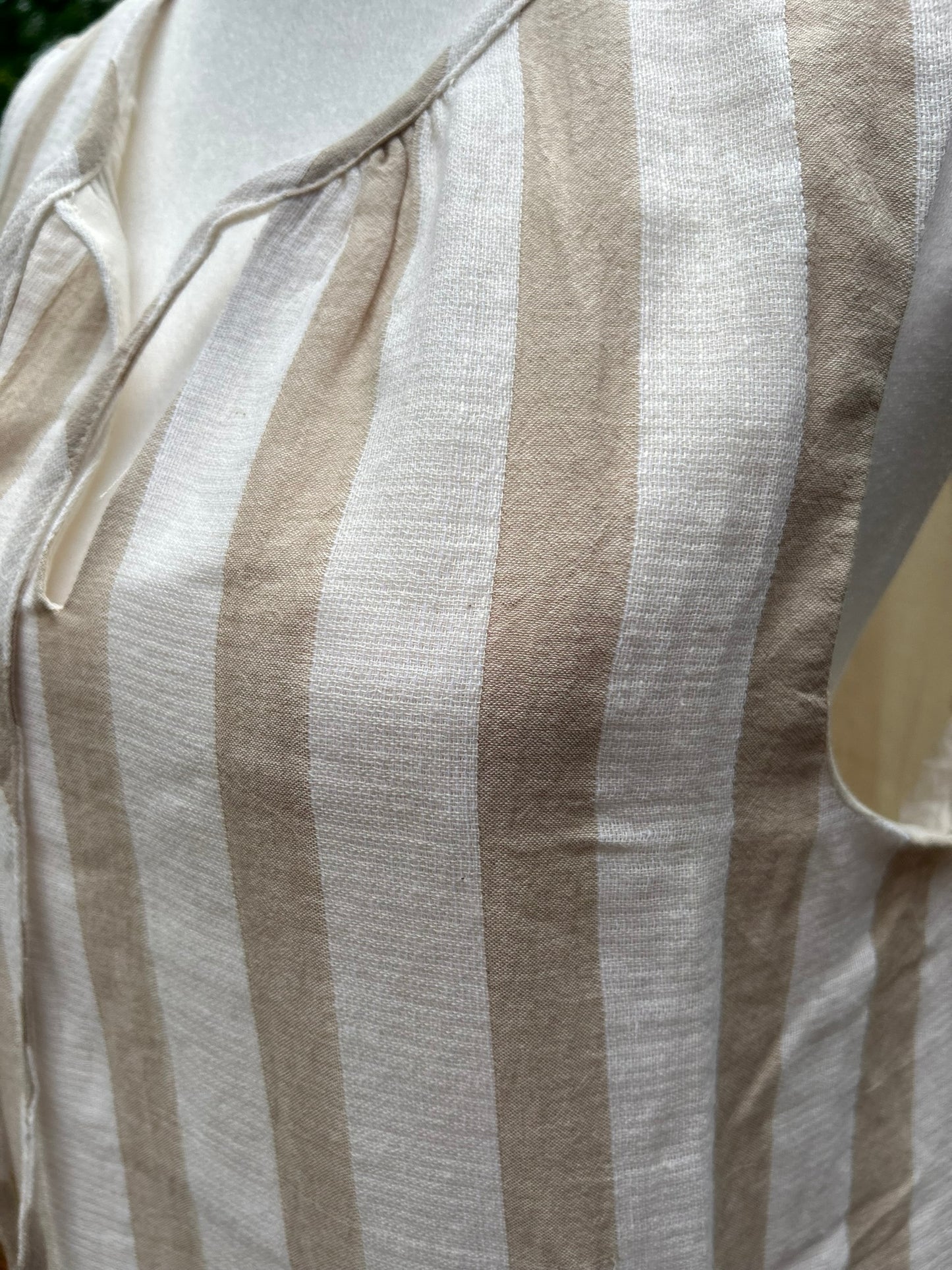 Tiered striped dress