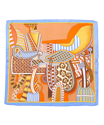Blue + Multi color Scarf