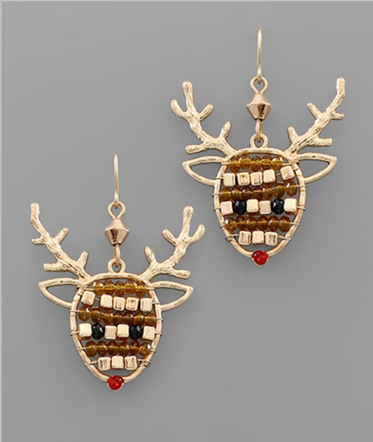 Rudolph Earrings