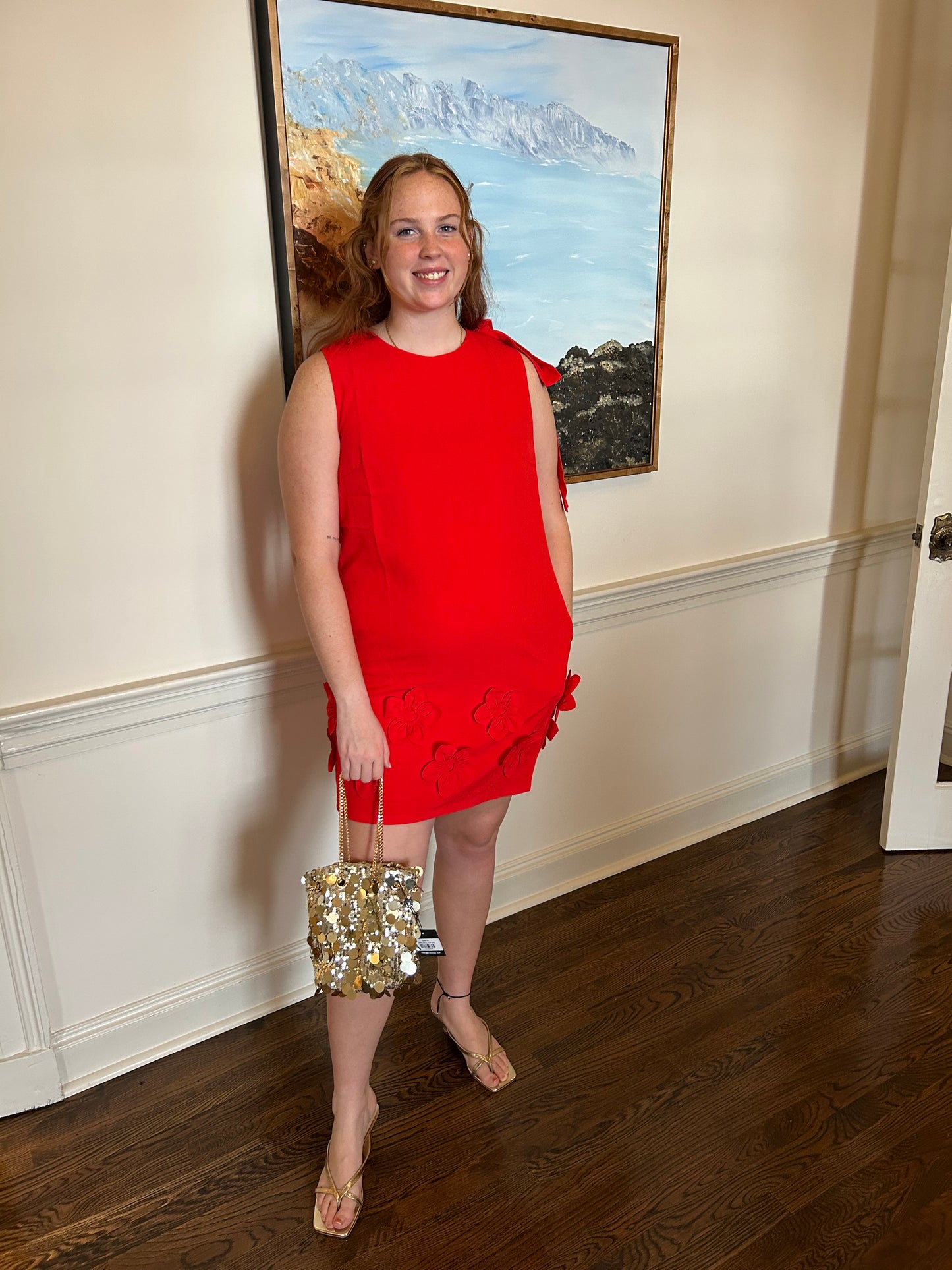 Sleeveless floral dress