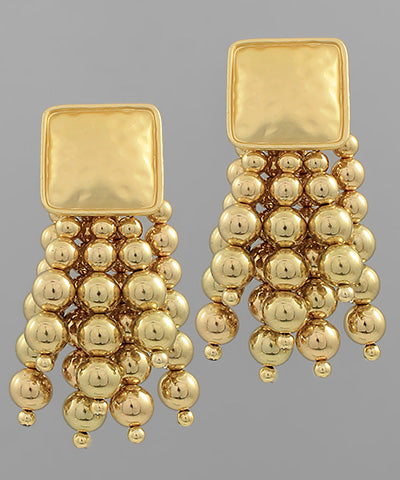 Wood fringe earrings (multiple colors!)