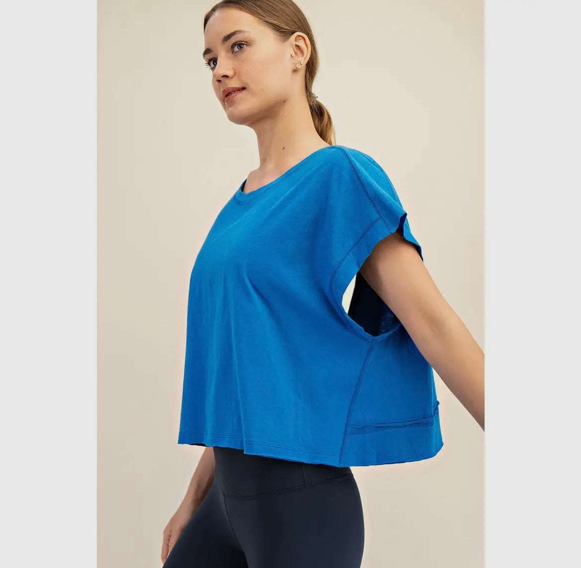 Cotton Slub Open Back Top (Three Colors!)
