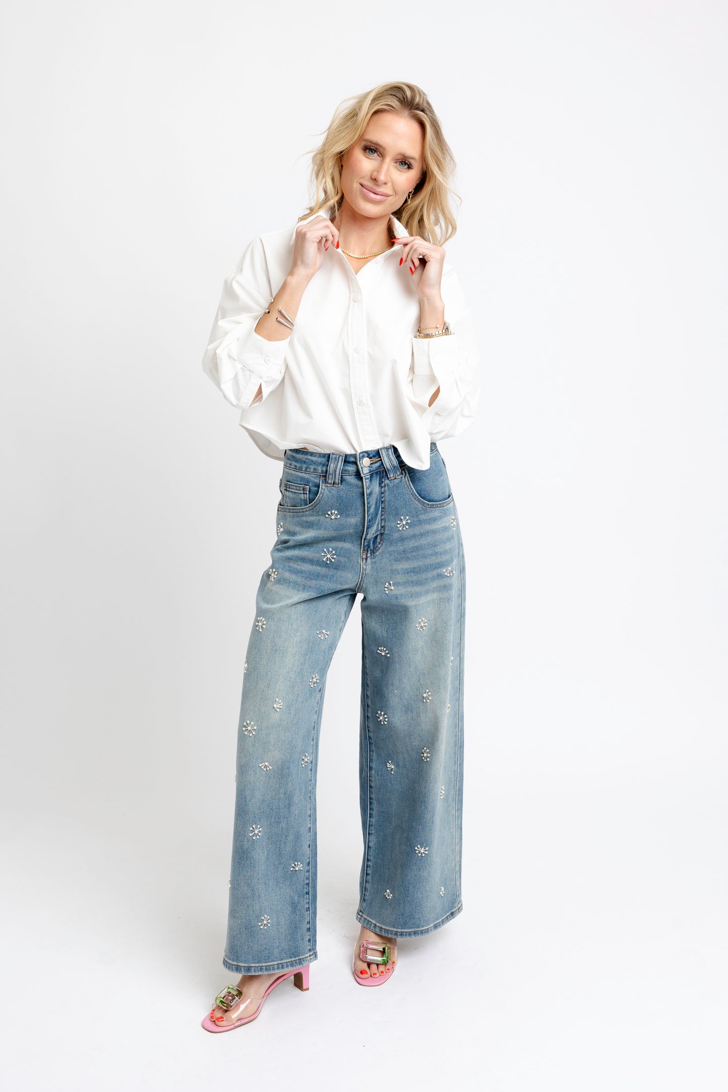 Denim Panel Novelty Jean