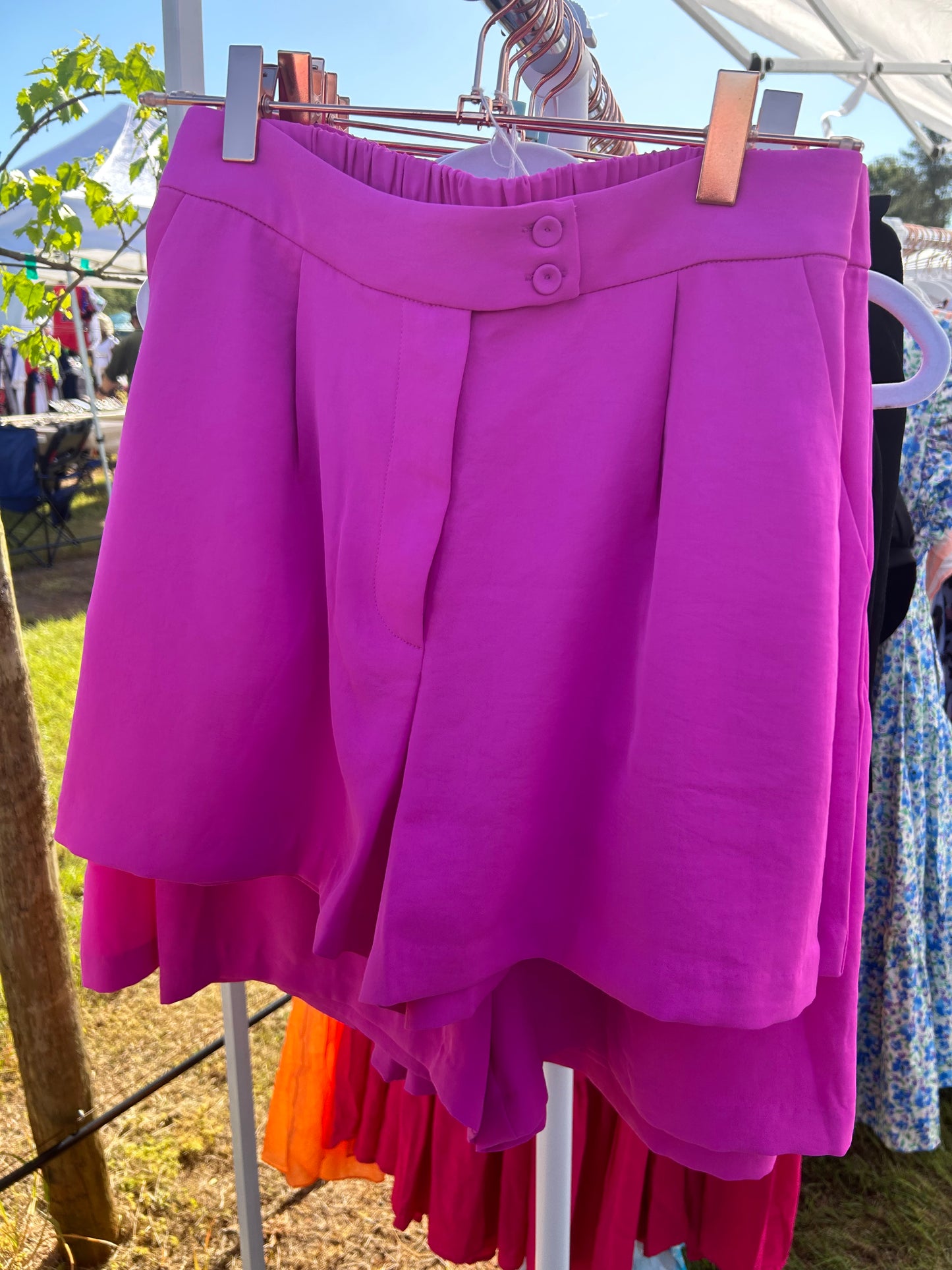 Rose Violet Shorts - Plus