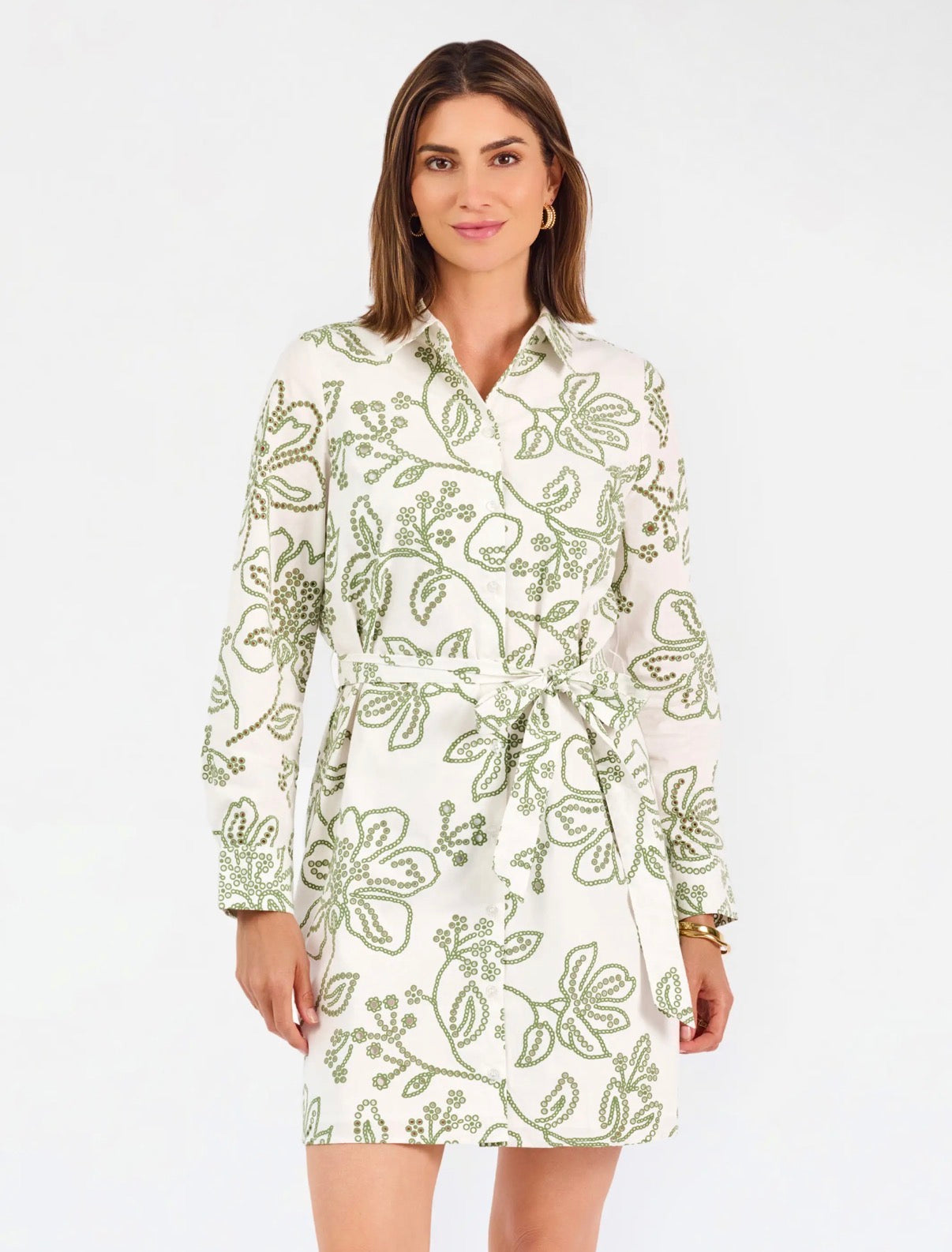Sarah Dress | Lacecap White