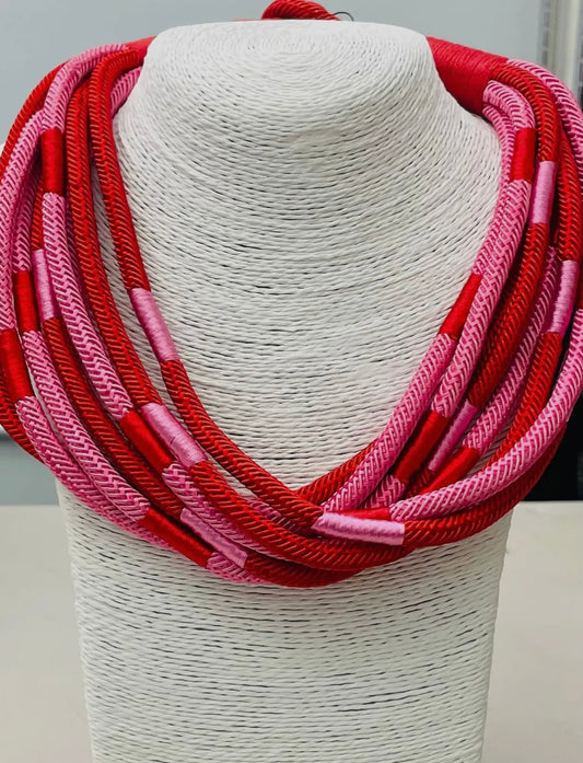 Slub 8-strand (Red/Pink
Multi)