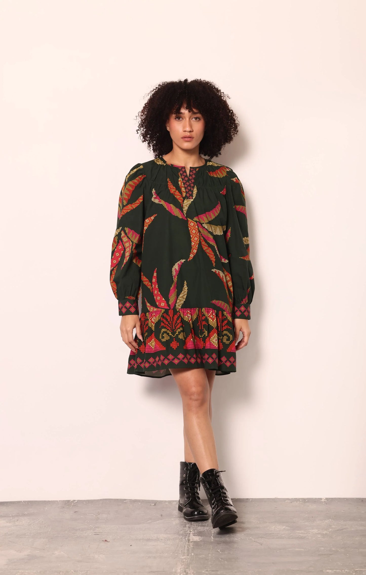 Forest Stitch Ollie Dress