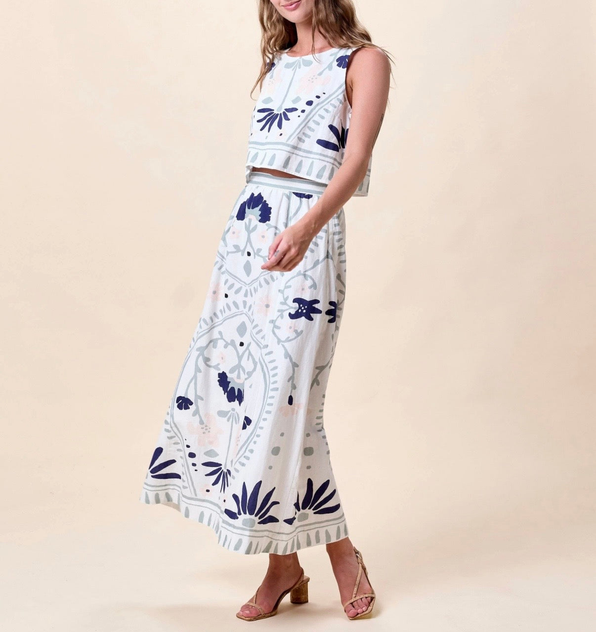 VENETIA TOP| LILIANA BLUE SURF by Cleobella