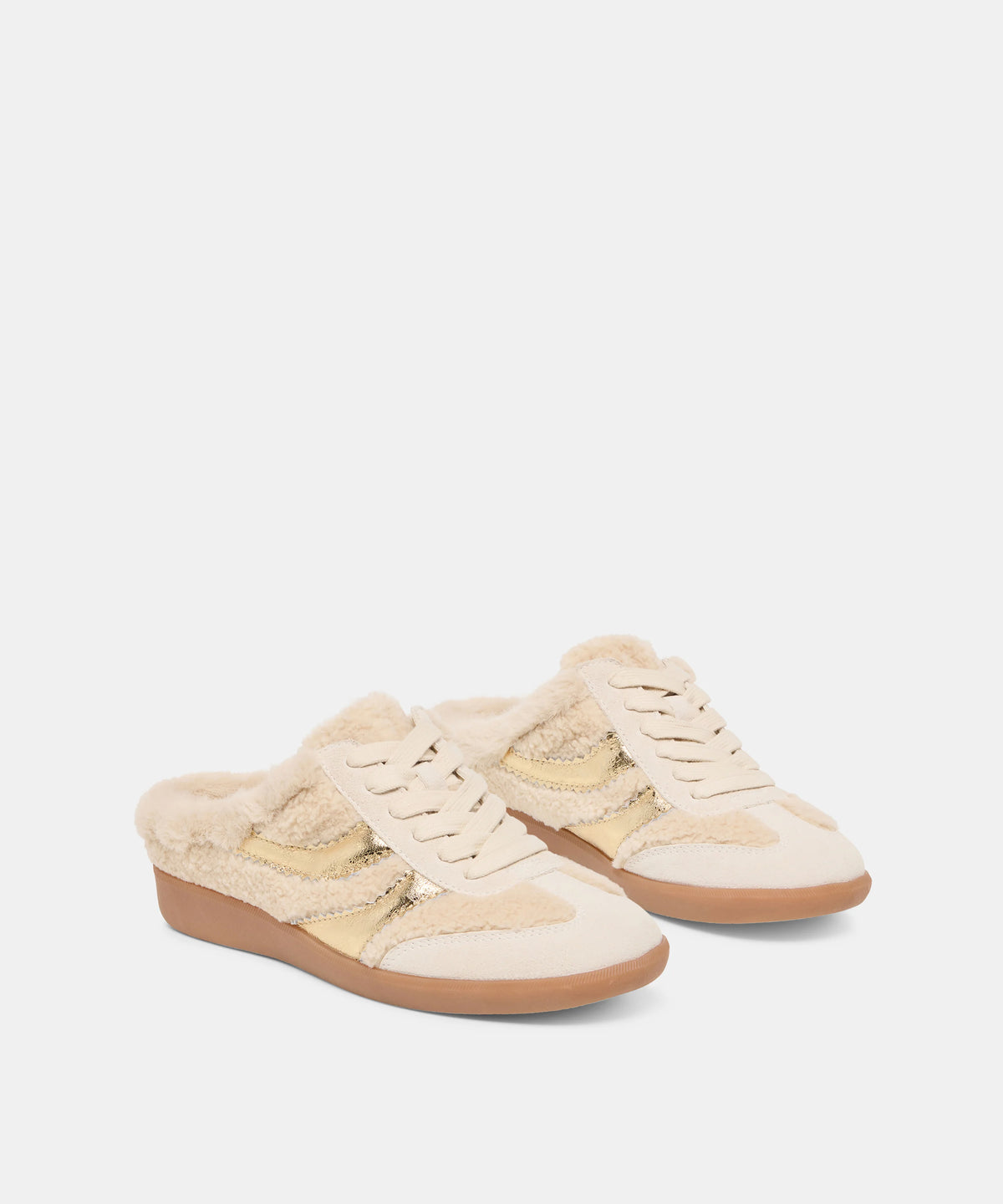 merit slide plush sneakers natural multi plush