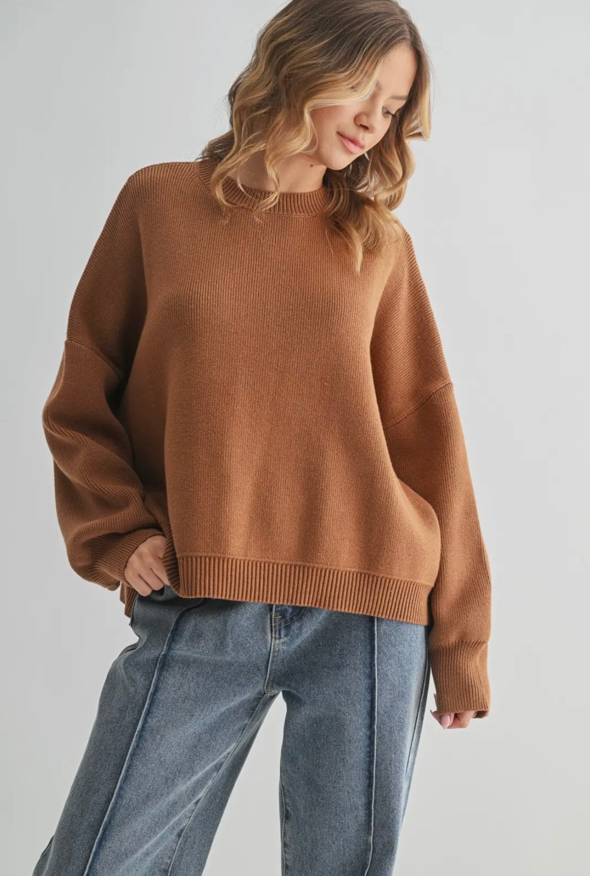 Drop Shoulder Sweater