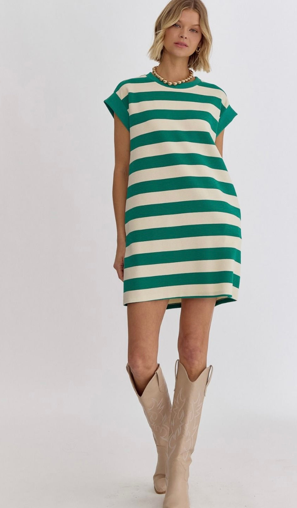 Striped Sleeveless Dress