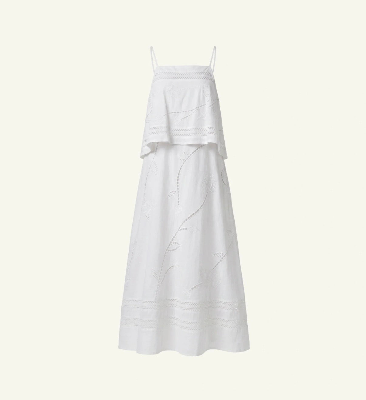 WINSLOW MIDI DRESS | IVORY