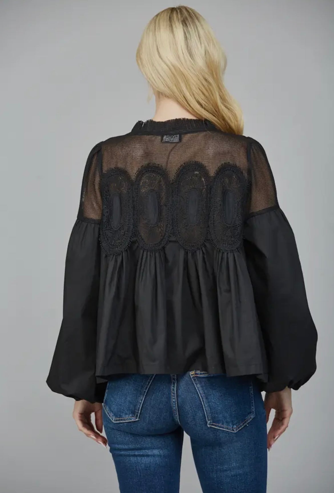 Lace Appliqué Blouse