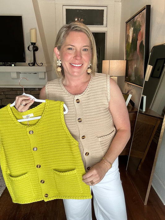 Sweater knit vest